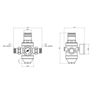 Фильтр самопромывной Thermo Alliance Forte 1/2” с редуктором SF128W15 №2