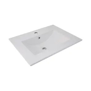 Раковина Qtap Albatross 620х460х180 White без донного клапана QT01113060CW1 №2