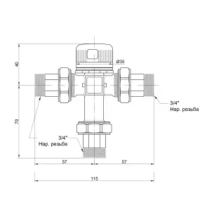 Смеситель термостатический Icma 3/4" №148 №3