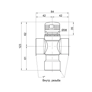 Смеситель термостатический Icma 1" №149 №3