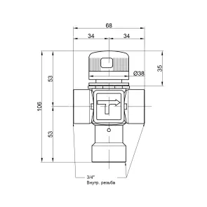 Смеситель термостатический Icma 3/4" №143 №3