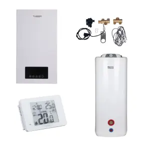 Комплексне рішення Thermo Alliance для котельні: електричний котел 6 кВт + комплект підключення бойлера + комбінований підлоговий водонагрівач 100 л №1