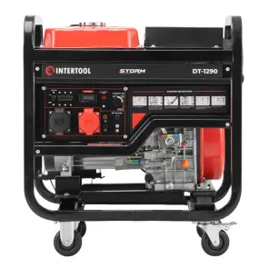 Генератор дизельный 8,0/9,0 кВт, 400/230 В, DUAL POWER, бак 25 л, электро/ручной старт, медная обмотка, STORM INTERTOOL DT-1290 №5