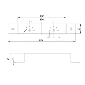 Кронштейн Icma для монтажа гіпсокартону 150 № 432 №2