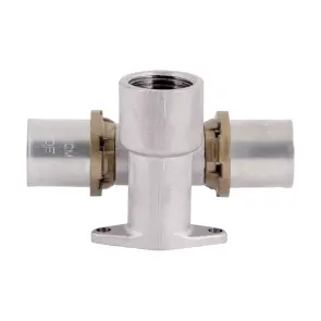 Пресс-фитинг Icma тройник 1/2"вх20 настенный проходной № 422 №3