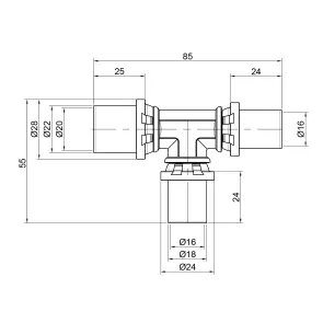 Трійник прес Icma 16х16х20 №406 №2