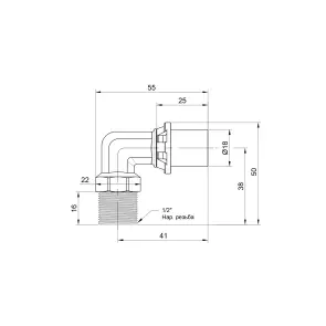 Кутик прес Icma 16х1/2" ЗР №404 №3