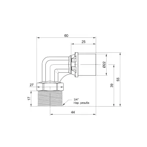 Кутик прес Icma 20х3/4" ЗР №404 №3
