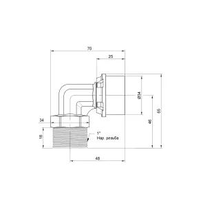 Кутик прес Icma 32х1" ЗР №404 №3
