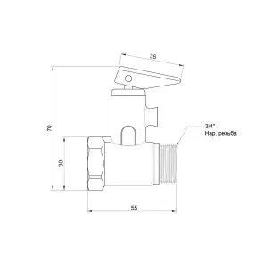 Підривний клапан Icma 3/4" №GS09 №3