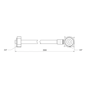 Шланг залив Thermo Alliance Standart для стиральной машины 350 см SD095W350 №2