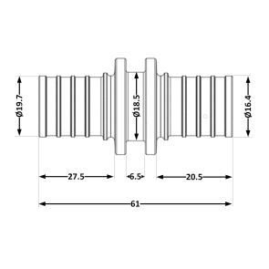 Перехідник під натяжну гільзу Icma №1032 d20х2,8-25х3,5 851032GXGW05 №2