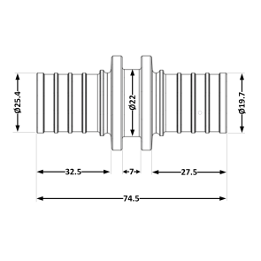 Перехідник під натяжну гільзу Icma №1032 d25х3,5-32х4,4 851032GYGX05 №5