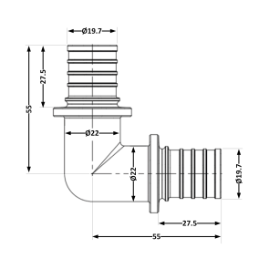 Кут натяжний Icma №1035 d25х3,5 851035GX05 №3