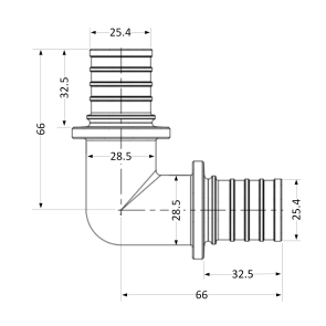 Угол натяжной Icma №1035 d32х4,4 851035GY05 №2