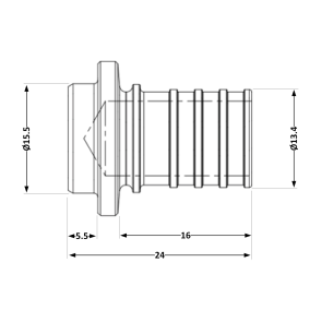 Заглушка натяжна Icma №1042 d16х2,2 851042BO05 №5