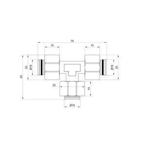 Тройник обжимной Thermo Alliance Standart 16 SD158W161616 №2