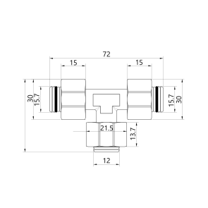 Трійник обтискний Thermo Alliance Standart 20х16х20 SD158W201620 №2