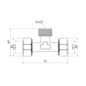 Тройник обжимной Thermo Alliance Standart 20х1/2"х20 ЗР SD160W201520 №4