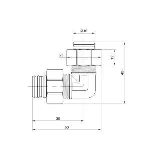 Кут обтискний Thermo Alliance Standart 16 SD155W1616 №2