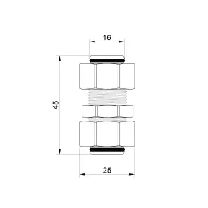 Перехідник обтискний Thermo Alliance Standart 16х16 SD152W1616 №2
