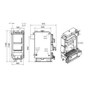 Котел твердопаливний сталевий Thermo Alliance Ferrum V 5.0 FSF 16 №3