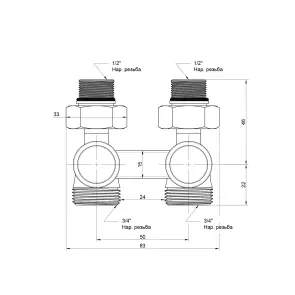 Вентиль двотрубний Icma 1/2" №897 №3