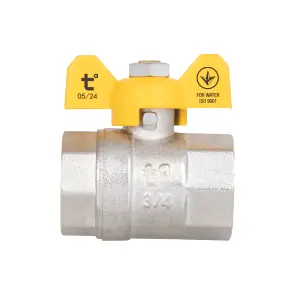 Кран шаровой Thermo Alliance Base 3/4" ВР для газа (бабочка) SD602G20 №4
