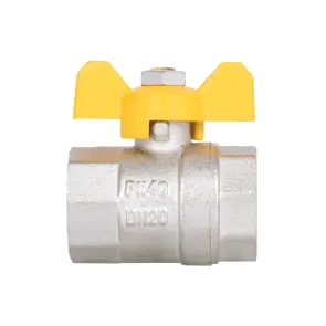 Кран шаровой Thermo Alliance Base 3/4" ВР для газа (бабочка) SD602G20 №6