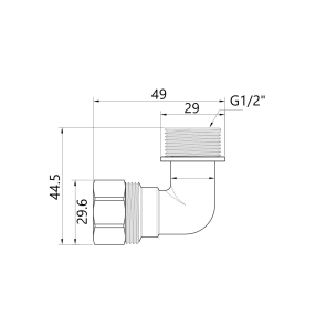 Кут обтискний SD Plus 20х1/2" ЗР SD157W2015 №8