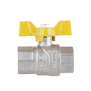 Кран кульовий Thermo Alliance Forte 1" ВР для газа (метелик) SF602G25 №4