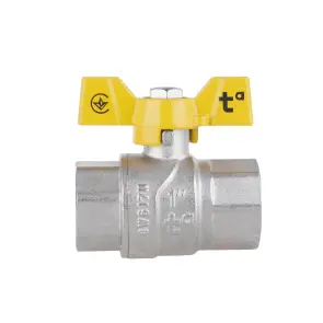 Кран кульовий Thermo Alliance Forte 1" ВР для газа (метелик) SF602G25 №5