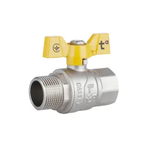 Кран шаровой Thermo Alliance Forte 1" ВЗ для газа (бабочка) SF607G25 №2