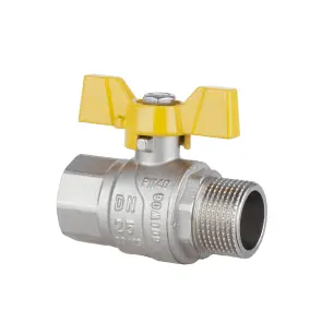 Кран шаровой Thermo Alliance Forte 1" ВЗ для газа (бабочка) SF607G25 №3
