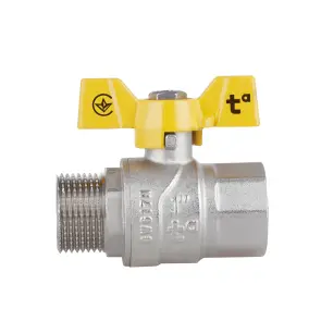 Кран шаровой Thermo Alliance Forte 1" ВЗ для газа (бабочка) SF607G25 №4