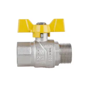 Кран шаровой Thermo Alliance Forte 1" ВЗ для газа (бабочка) SF607G25 №6