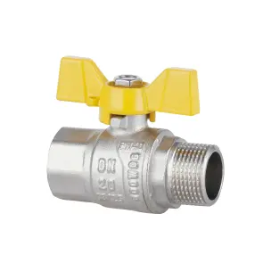 Кран кульовий Thermo Alliance Forte 3/4" ВЗ для газа (метелик) SF607G20 №3