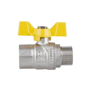 Кран кульовий Thermo Alliance Forte 3/4" ВЗ для газа (метелик) SF607G20 №5
