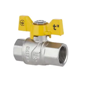 Кран шаровой Thermo Alliance Forte 1/2" ВР для газа (бабочка) SF602G15 №5