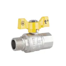 Кран шаровой Thermo Alliance Forte 1/2" ВЗ для газа (бабочка) SF607G15