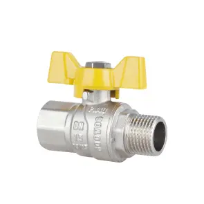 Кран кульовий Thermo Alliance Forte 1/2" ВЗ для газа (метелик) SF607G15 №4