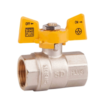 Кран шаровой Thermo Alliance Standart 1/2" ВР для газа (бабочка) SD602NG15PN40