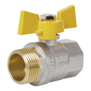 Кран кульовий Thermo Alliance Standart 1" ВЗ для газу (метелик) SD607NG25PN40 №1