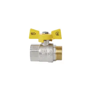 Кран кульовий Thermo Alliance Standart 1" ВЗ для газу (метелик) SD607NG25PN40 №3