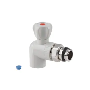 Кран кульовий радіаторний PPR Thermo Alliance 25х3/4" кутовий №1