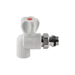 Кран кульовий радіаторний PPR Thermo Alliance 20х1/2" кутовий №3