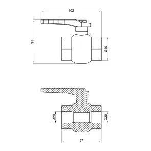 Кран кульовий PPR Thermo Alliance 20 №3