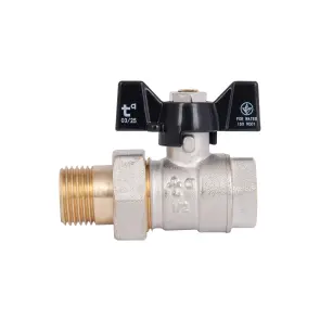 Кран шаровой "Американка" Thermo Alliance Base прямой 1/2" SD221W15 №4