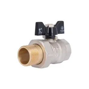 Кран шаровой "Американка" Thermo Alliance Base прямой 3/4" SD221W20 №1