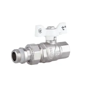 Кран шаровой "Американка" Thermo Alliance Forte 1/2" с антитечкой прямой SF222W15 №1